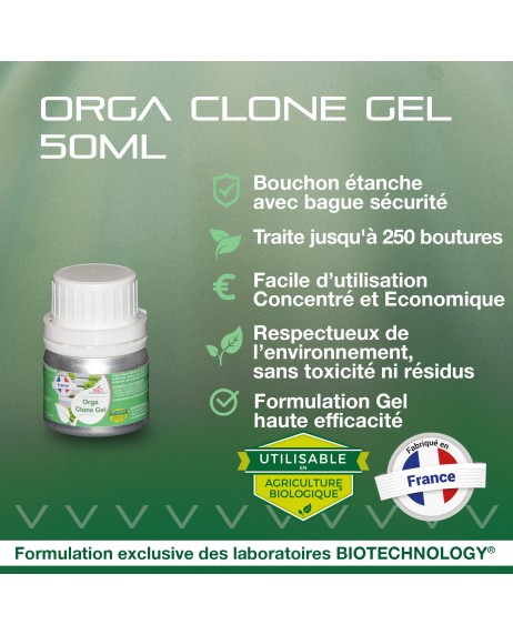 Bio Technology®, Gel Hormone d'Enracinement Haute Performance, Hormone de  Bouturage en Gel Bio Organique, Fabriqué en France, Utilisable en  Agriculture Biologique